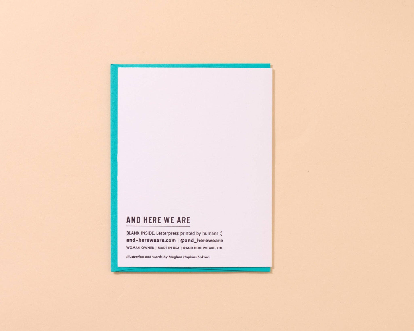 December Birthday Letterpress Card