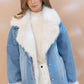Fur Trim Denim Jacket