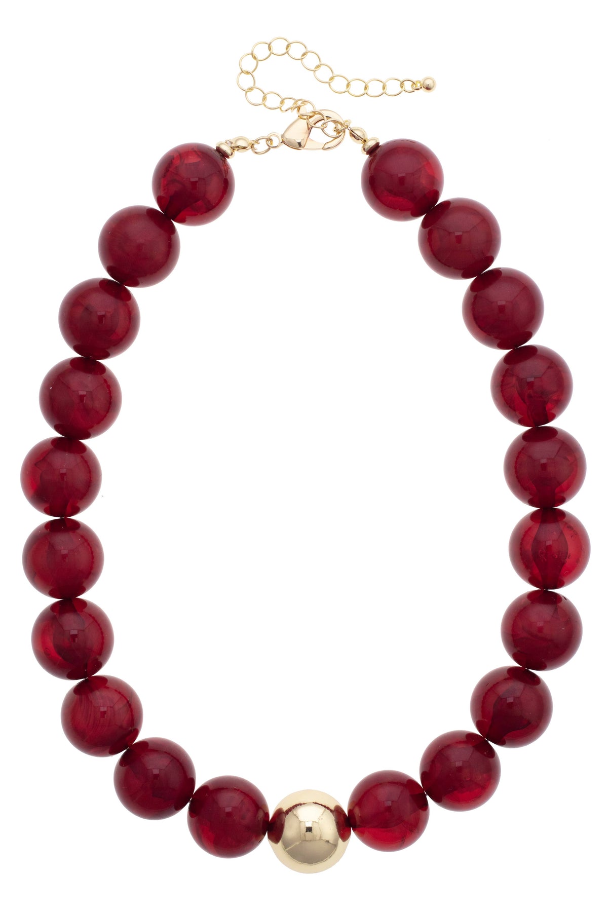Marjorie Fall Beaded Necklace: Dark Green