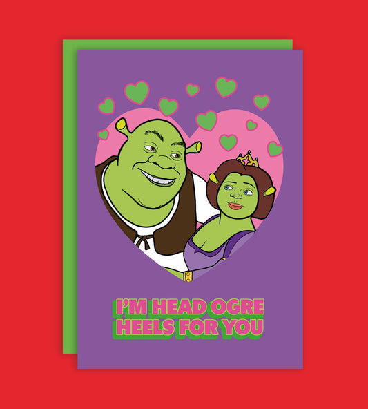 Head Ogre Heels For You Greeting Card