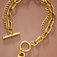 18K Gold Plated Waterproof Stainless Steel Chain Bracelet - 7560: S0OX3T7560
