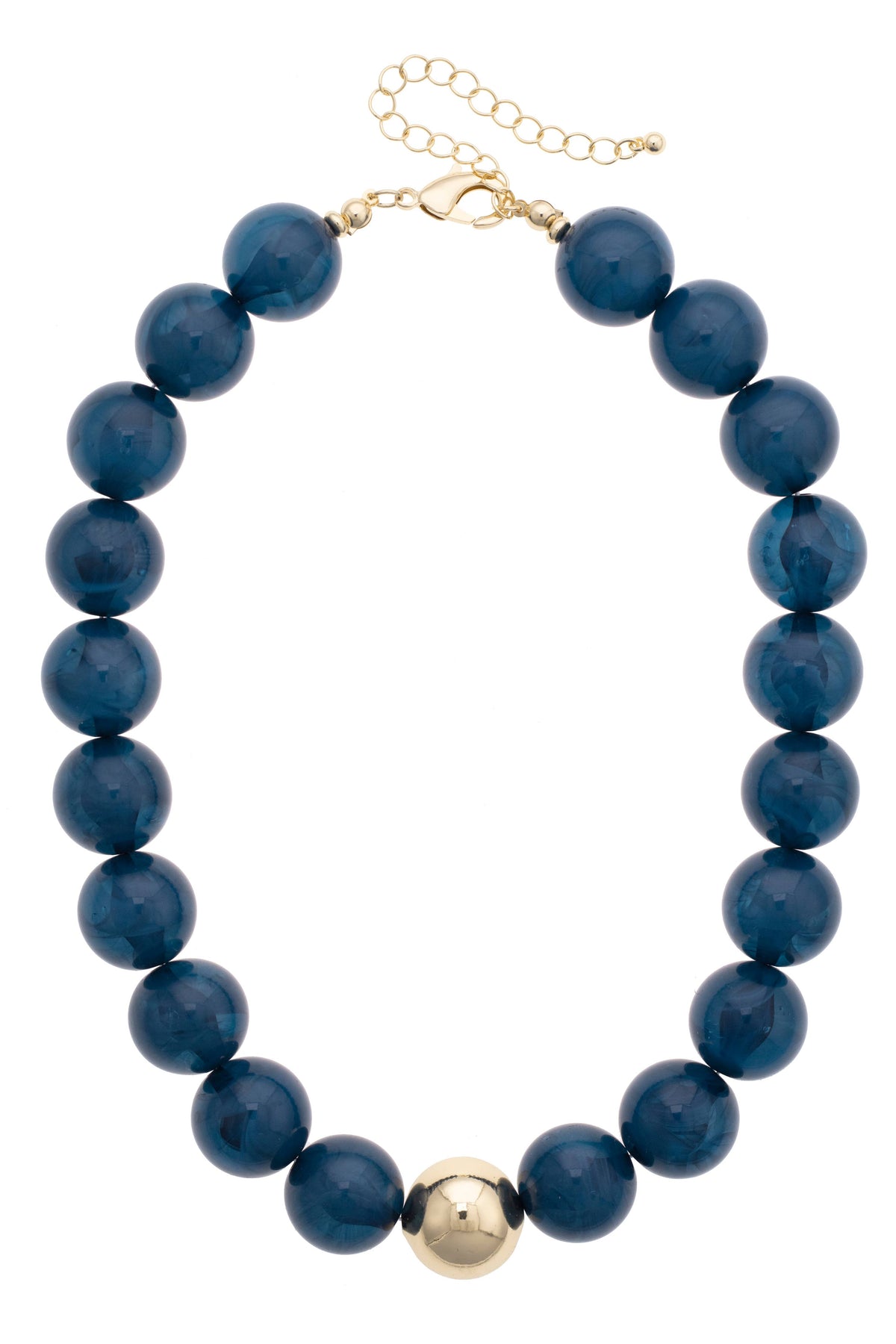 Marjorie Fall Beaded Necklace: Dark Green