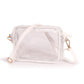 Bridget Clear Stadium Purse White