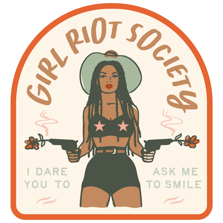 Girl Riot Society Die Cut Sticker - Eliza