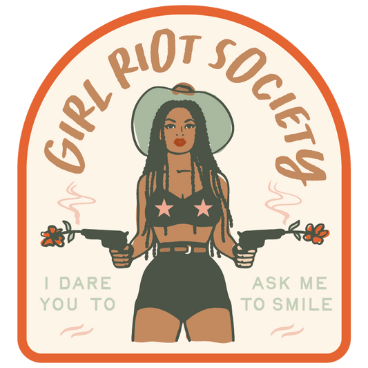 Girl Riot Society Die Cut Sticker - Eliza