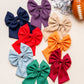 Classic Hair Bow-Red