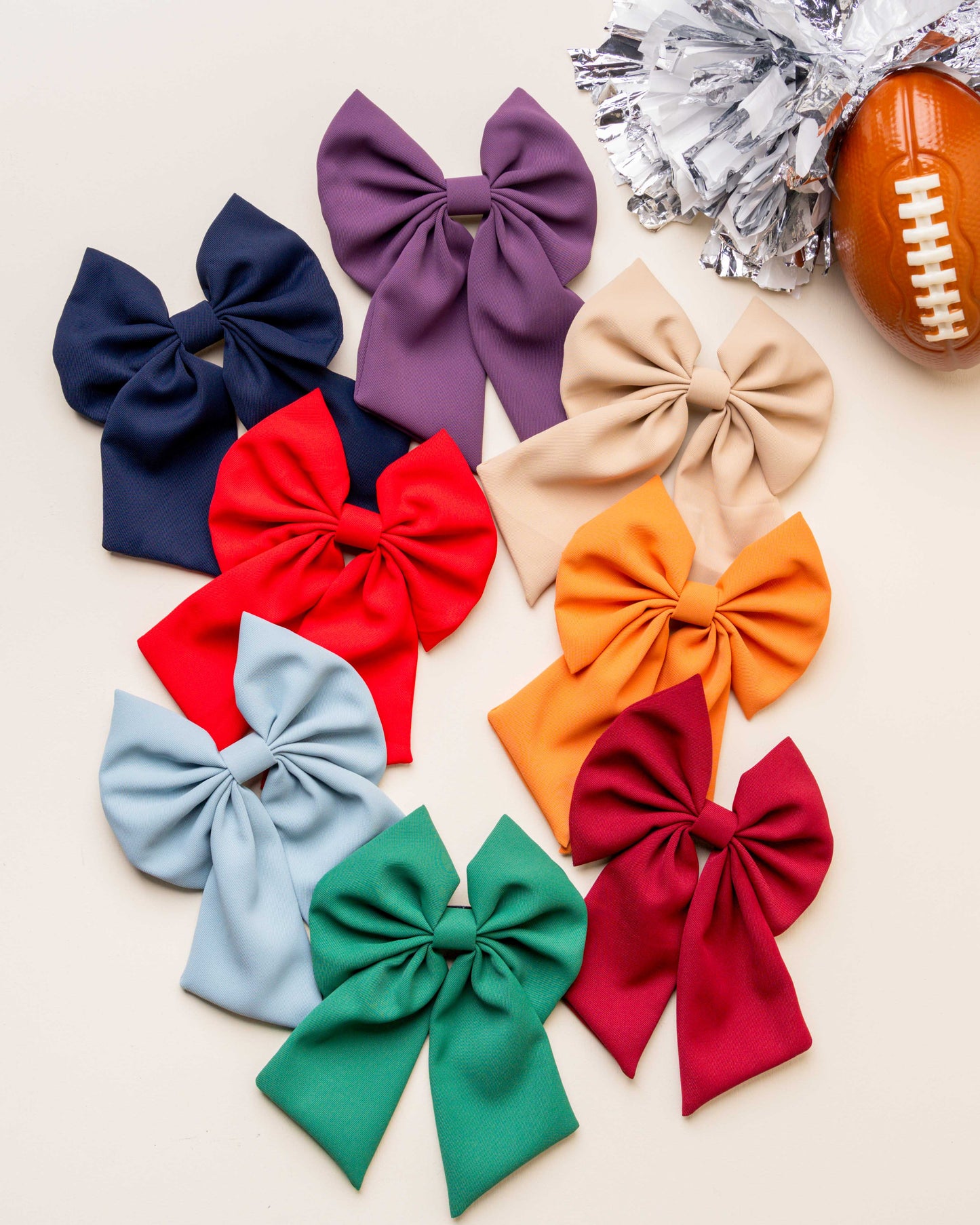 Classic Hair Bow-Red