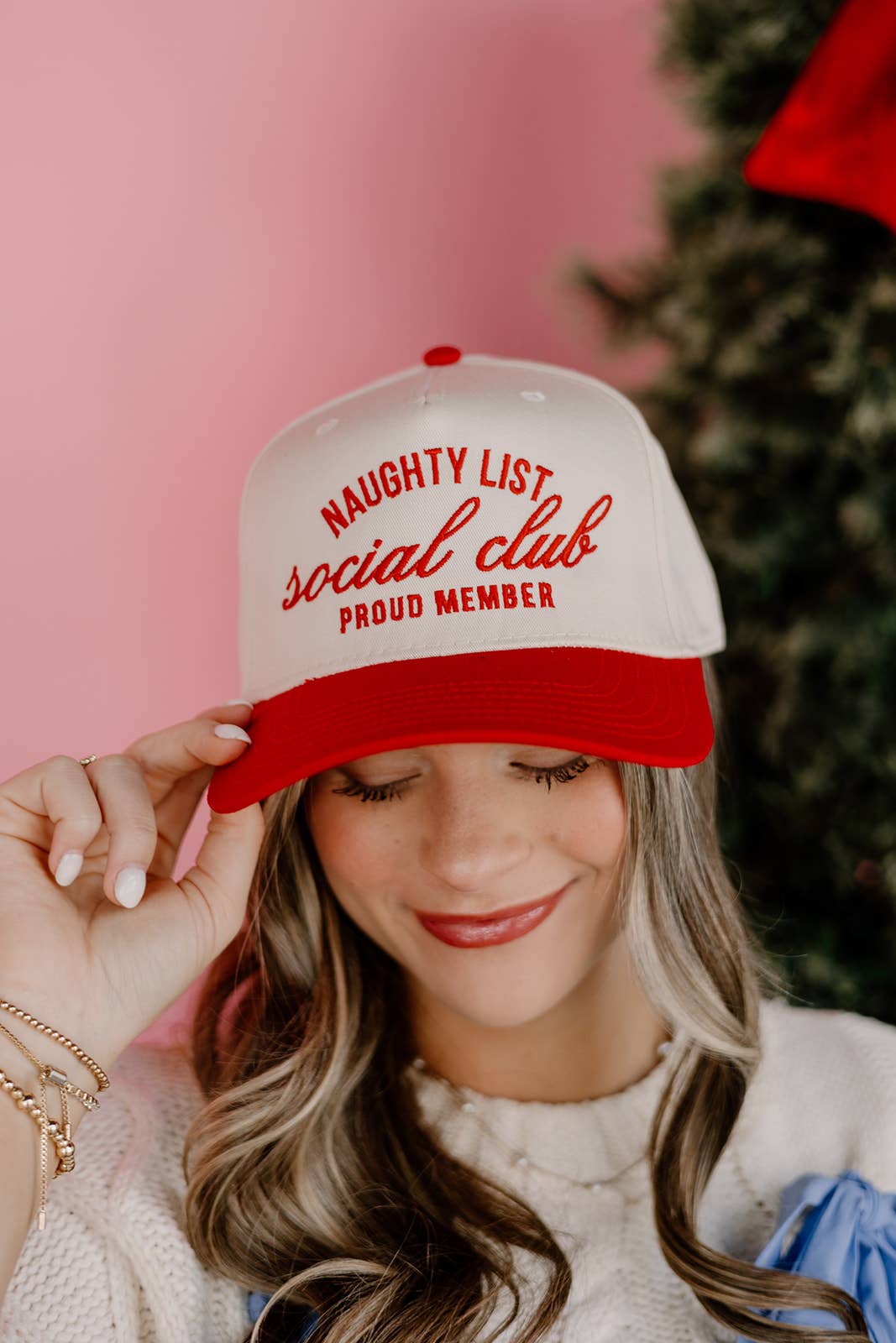 Naughty List Social Club Red