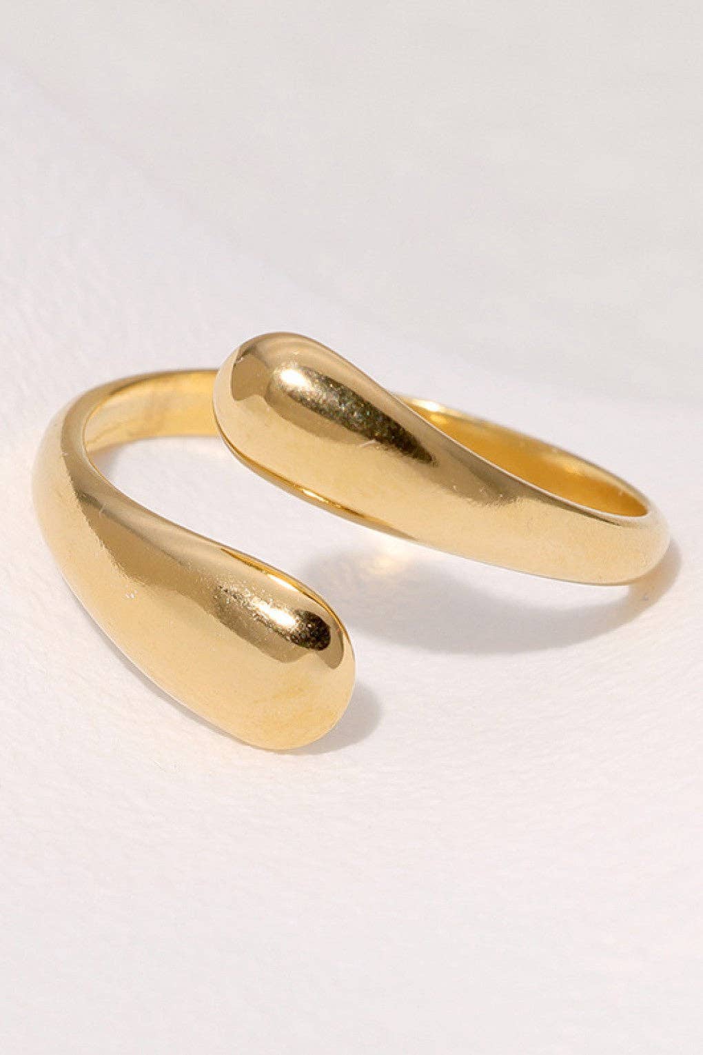 18K Gold Plated Waterproof Stainless Steel Ring - 7862: S0OX3T7862