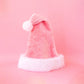 Luxe Christmas Santa Hat | Light Pink