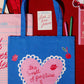 Canvas Tote, Pastries and Books