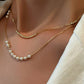 18K Gold Plated Waterproof Stainless Steel Chain Necklace - 6992: S0OX3T6992