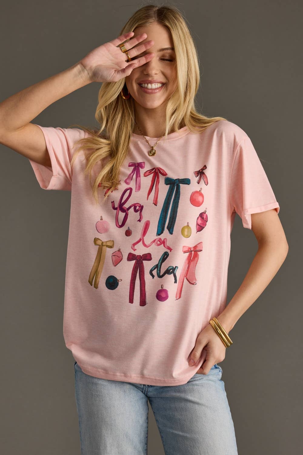 Fa La La & Bows Tee