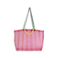 Mesh Market Bag, Floral Stripe