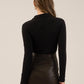Collared Bodysuit Black