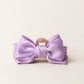 Satin Bow Claw Clip-Lilac