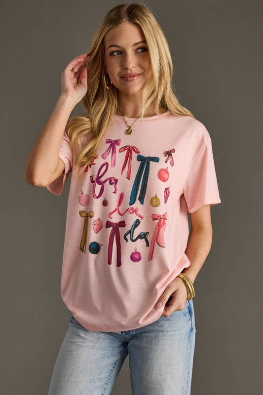 Fa La La & Bows Tee