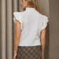Ruffle Sleeve Sweater - Oatmeal