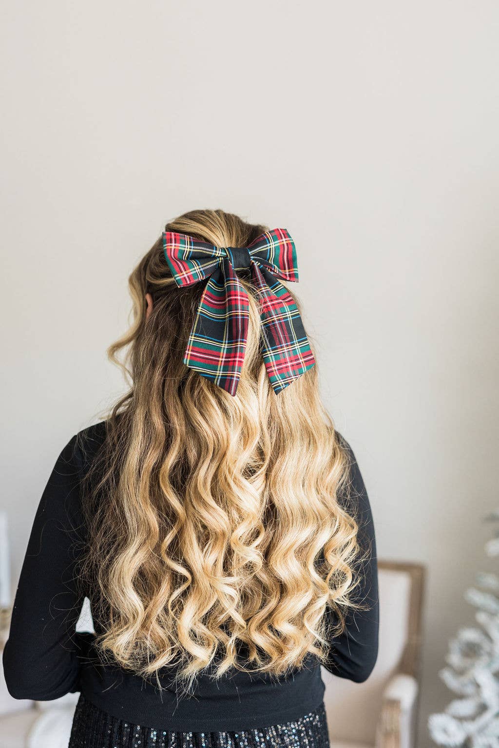 Tartan Christmas Plaid Bow