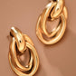 18K Gold Plated Waterproof Stainless Steel Stud Earrings - 7913: S0OX3T7913