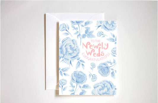 Congratulations to the newlyweds wedding card