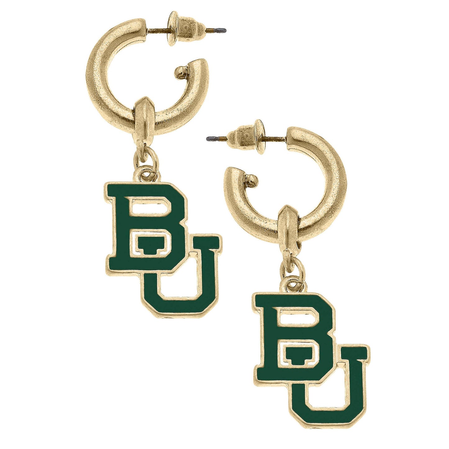 Baylor Bears Hoop Earrings