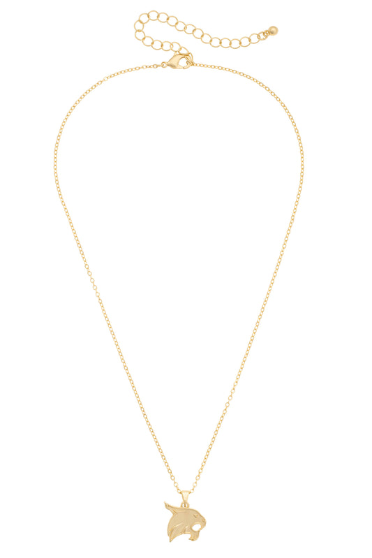 Texas State Bobcats 24K Gold Plated Pendant Necklace