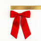 Bailee Matte Satin Bow Barrette: Plaza Pink