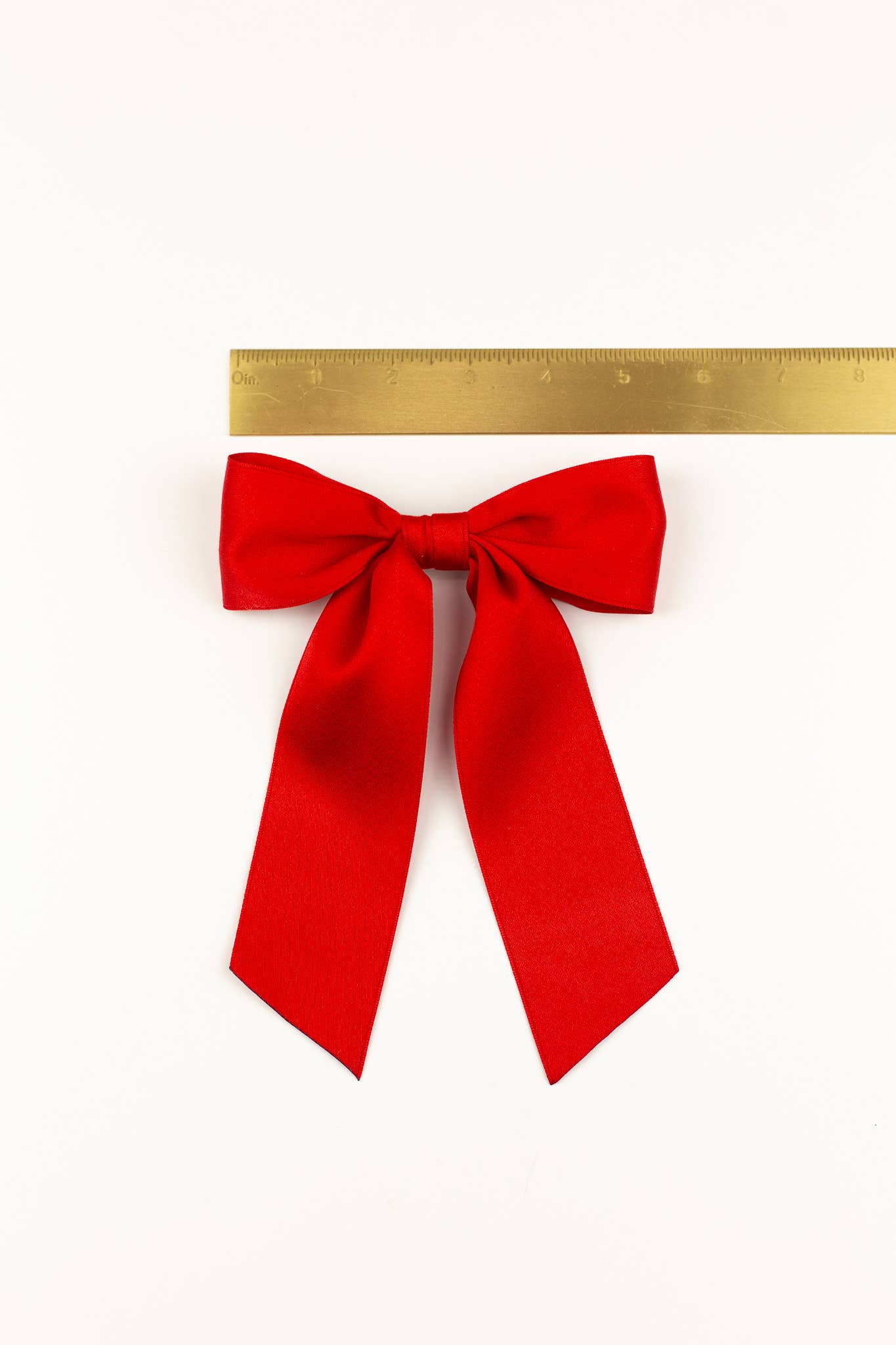 Bailee Matte Satin Bow Barrette: Plaza Pink