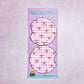 Car Coasters - Red Bows