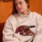 'MALLARD' Embroidered Mock-Neck Sweatshirt