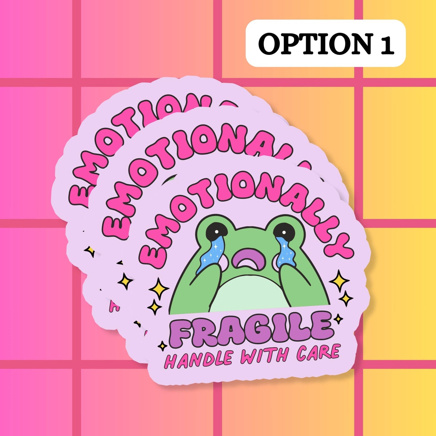 Funny Frog Mental Health Waterproof Vinyl Sticker: Matte / Done!