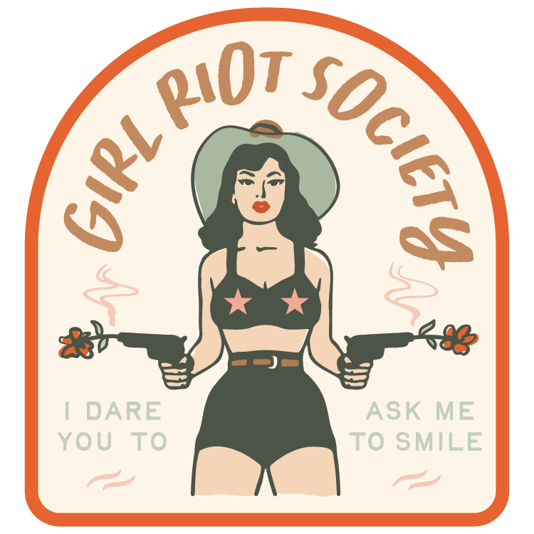 Girl Riot Society Die Cut Sticker - Grace