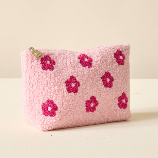 Teddy Pouch - Pink Flower