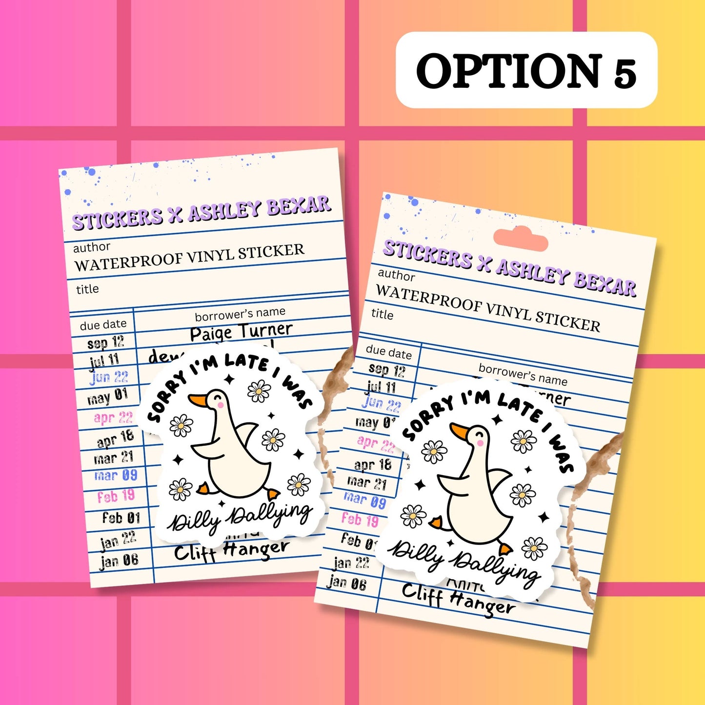 Relatable Duck Goose Funny Dilly Waterproof Vinyl Sticker: Matte / Done!