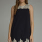 Lace Trim Mini Dress