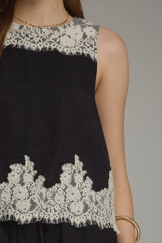 Black Lace Top
