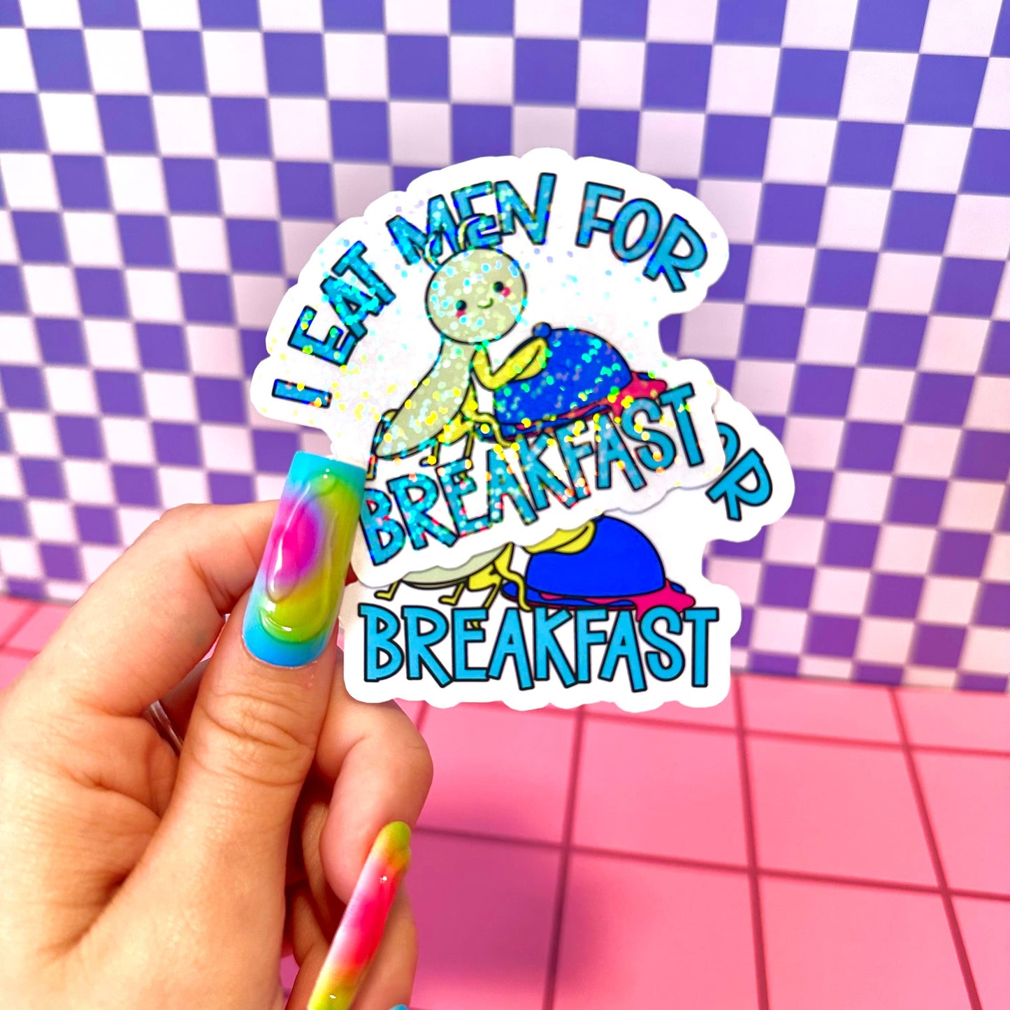 Feminist Liberal Dark Humor Waterproof Vinyl Sticker: Matte / Done!