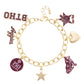 Texas A&M Aggies 150th Anniversary Enamel Charm Bracelet