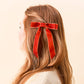 Velvet Hair Bow- Brown