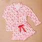 Pajama Shorts Set-Jolly Santa