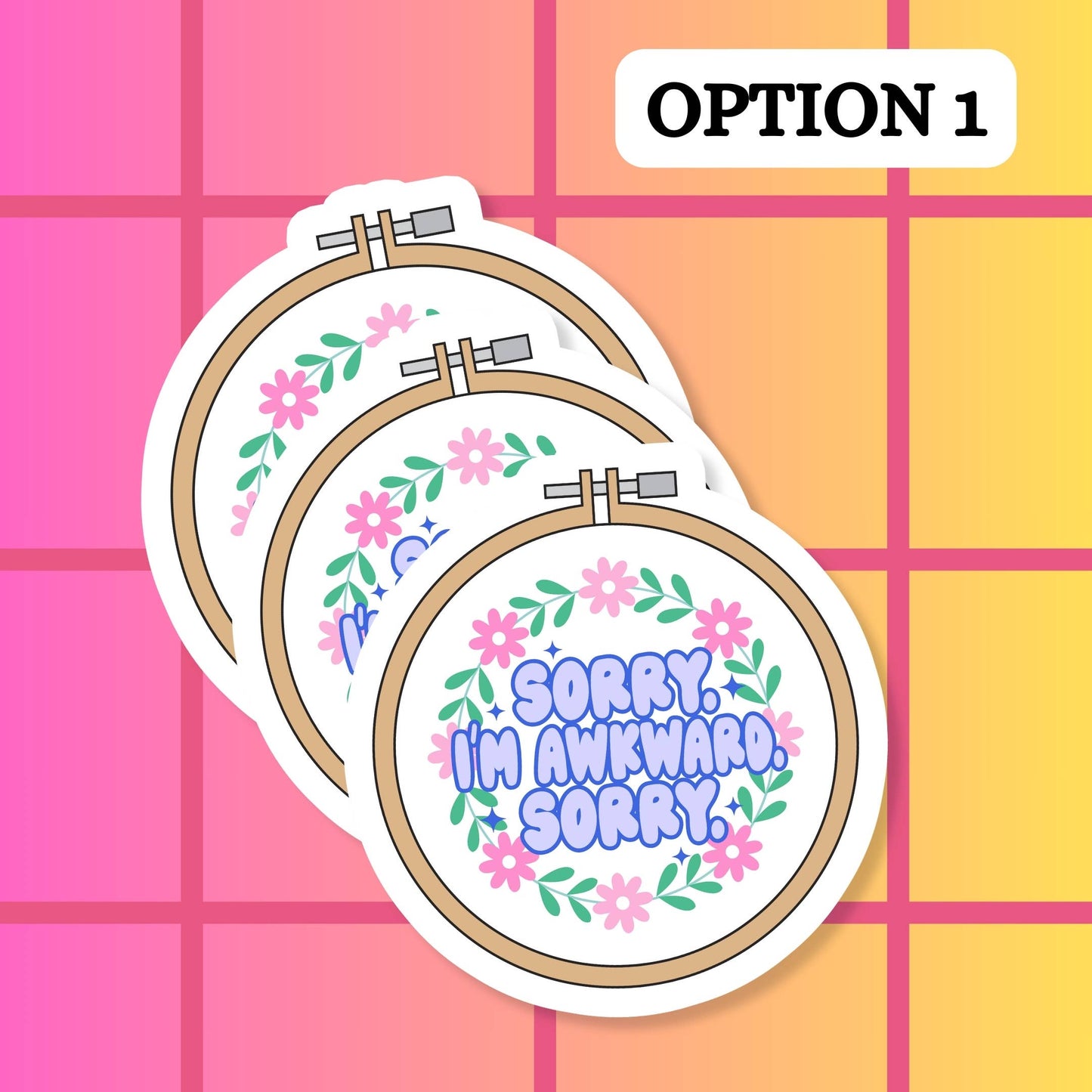 Awkward Mental Health Waterproof Vinyl Sticker: Matte / Done!