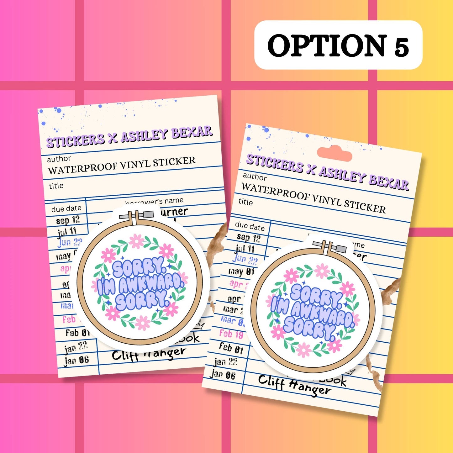 Awkward Mental Health Waterproof Vinyl Sticker: Matte / Done!