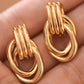 18K Gold Plated Waterproof Stainless Steel Stud Earrings - 7785: S0OX3T7785