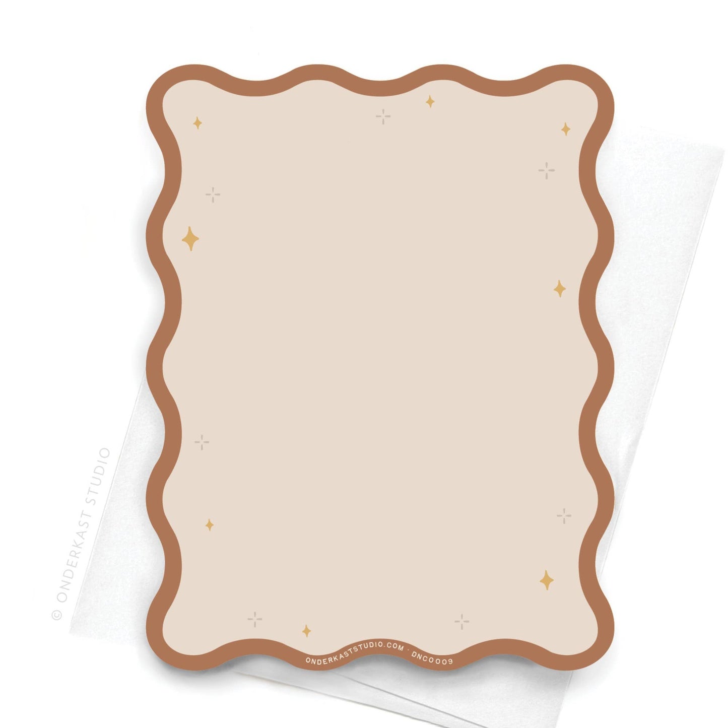 Wavy Die Cut TS Evermore Notecard