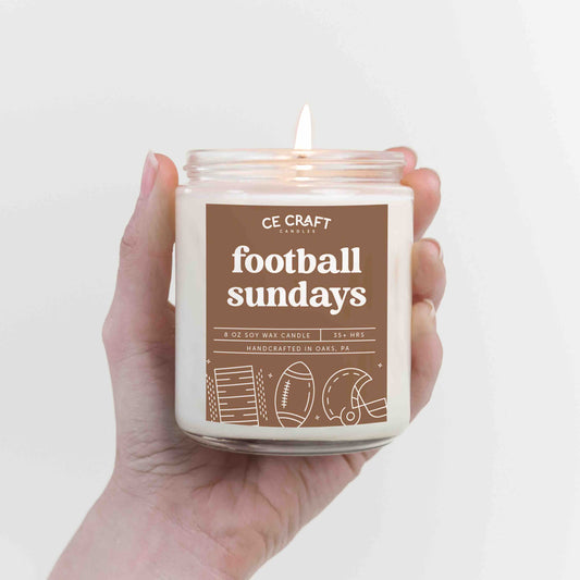 Football Sundays Candle