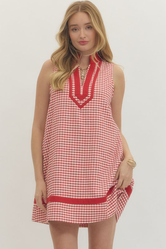 Red Gingham Dress