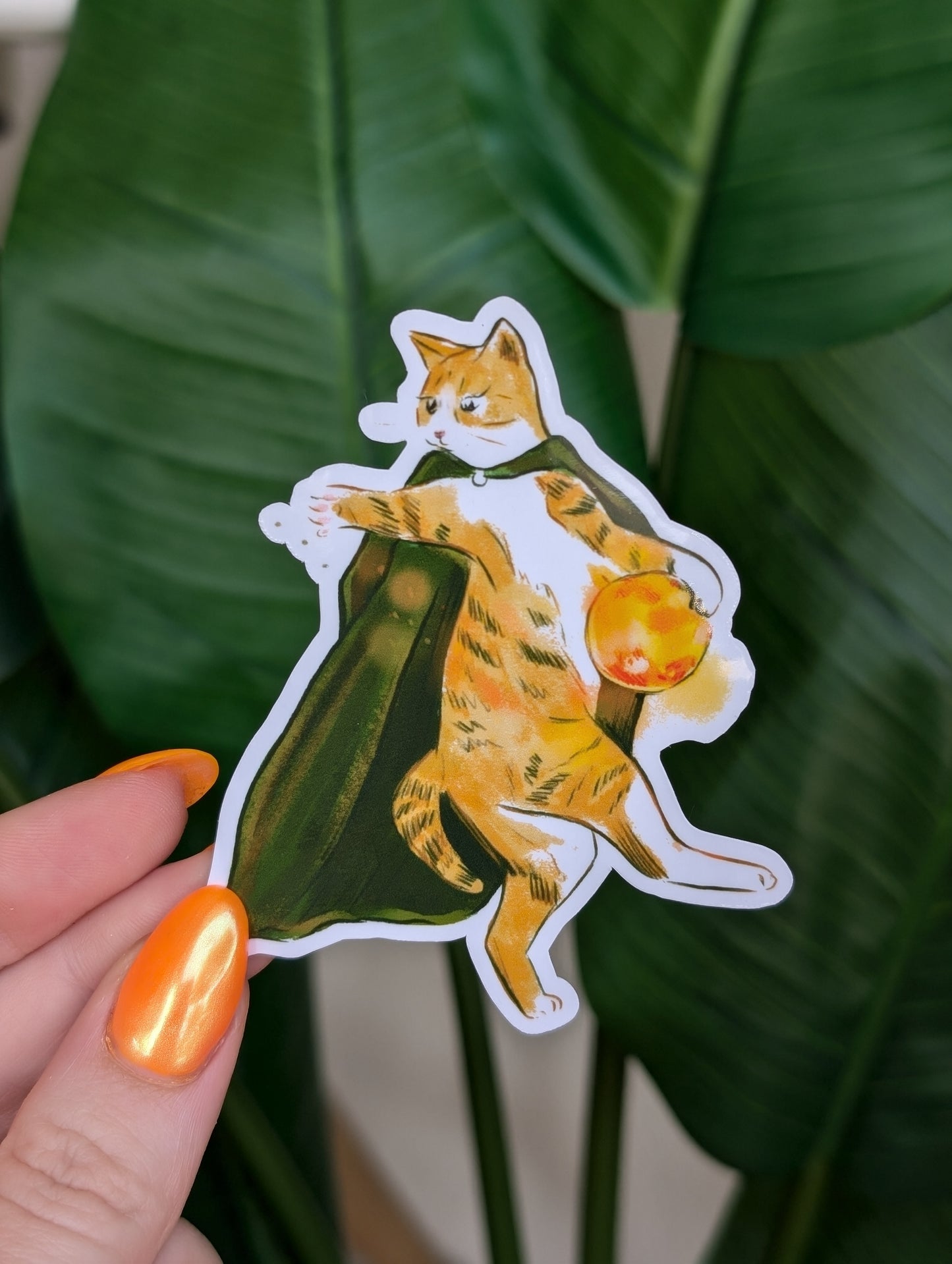 Willow Witch Cat Vinyl Sticker