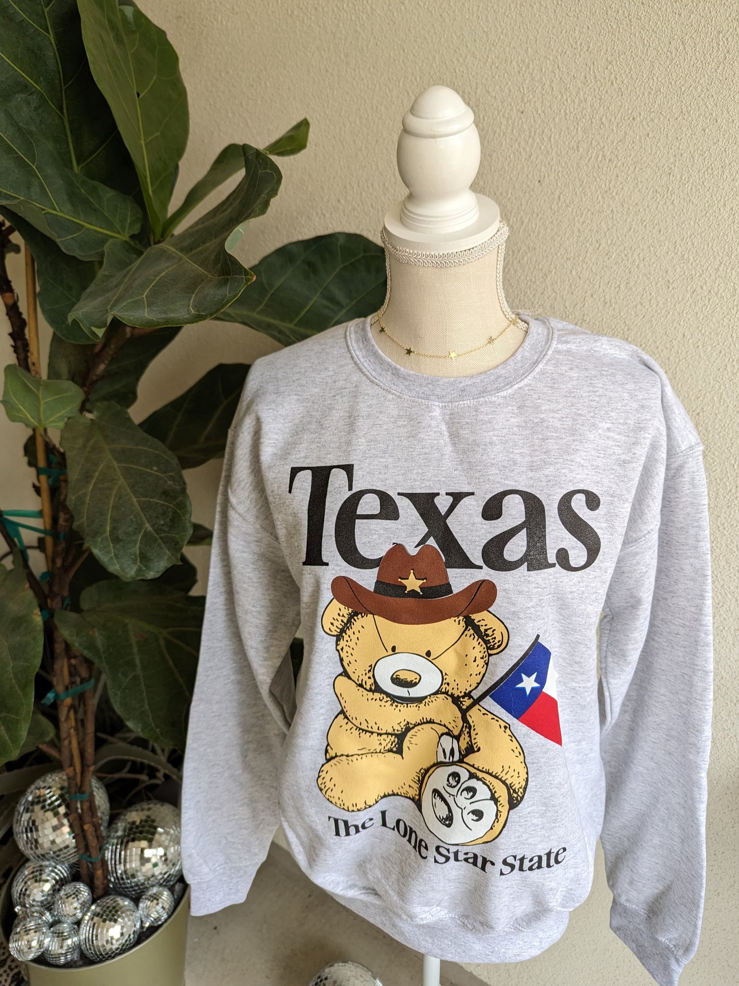 Retro Texas Teddy Sweatshirt