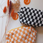 Checkered Makeup Pouch